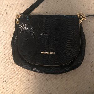 Michael Kors Snake Skin Patent Leather Bag